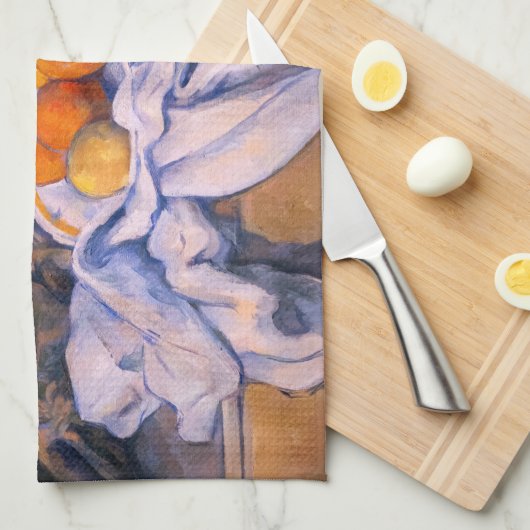 Paul Cezanne - Stilleven met een gordijn Theedoek (Quarter Fold)