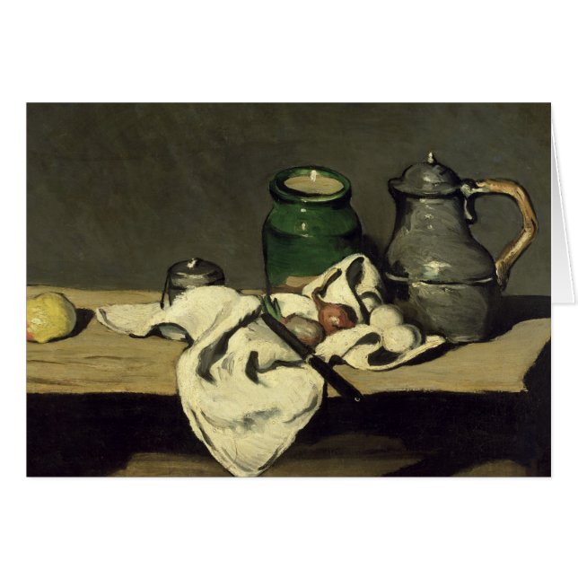 Paul Cezanne | Stilleven met een Kettle, c.1869 (Voorkant Horizontaal)