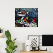 Paul Cezanne - Stilleven met Fruit Bowl Poster (Thuiskantoor)