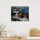 Paul Cezanne - Stilleven met Fruit Bowl Poster (Keuken)