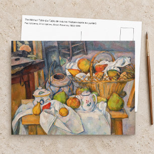 Paul Cezanne - Stilleven met mand Briefkaart
