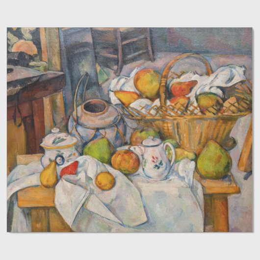 Paul Cezanne - Stilleven met mandje Cadeaupapier (Vlak)