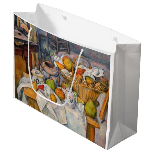 Paul Cezanne - Stilleven met mandje Groot Cadeauzakje (Voorkant Gekanteld)