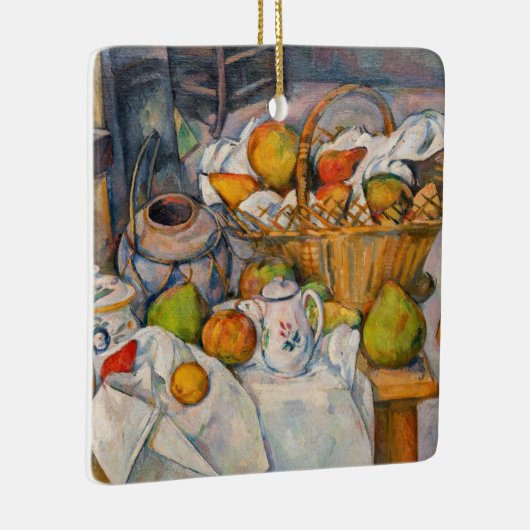 Paul Cezanne - Stilleven met mandje Keramisch Ornament (Rechts)