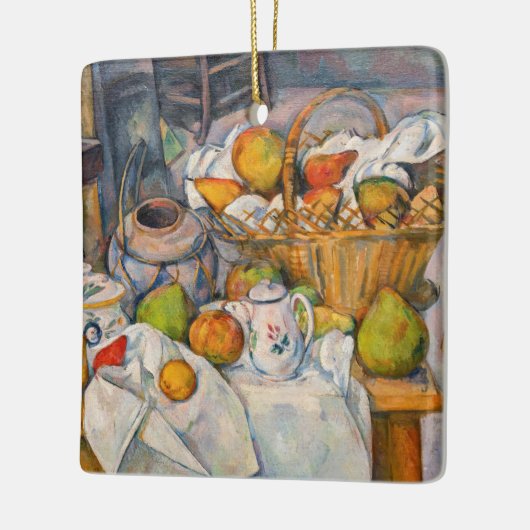 Paul Cezanne - Stilleven met mandje Keramisch Ornament (Links)