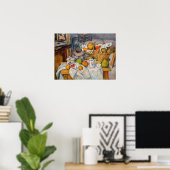 Paul Cezanne - Stilleven met mandje Poster (Thuiskantoor)