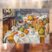 Paul Cezanne - Stilleven met mandje Raamsticker (Vel 2)