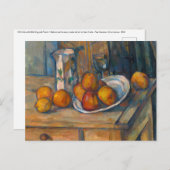 Paul Cezanne - Stilleven met melkkan en fruit Briefkaart (Voorkant / Achterkant)