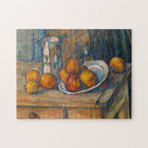 Paul Cezanne - Stilleven met melkkan en fruit Legpuzzel