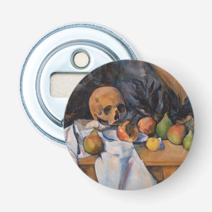 Paul Cezanne - Stilleven met schedel Button Flesopener