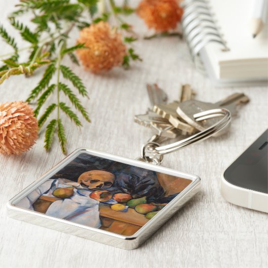 Paul Cezanne - Stilleven met schedel Sleutelhanger (Zijkant)