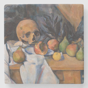 Paul Cezanne - Stilleven met schedel Stenen Onderzetter