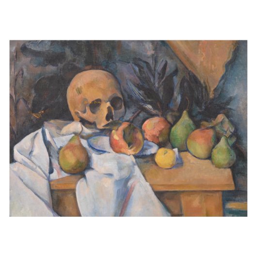 Paul Cezanne - Stilleven met schedel Tafelkleed (Voorkant (Horizontaal))
