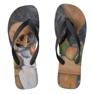 Paul Cezanne - Stilleven met schedel Teenslippers