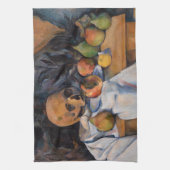 Paul Cezanne - Stilleven met schedel Theedoek (Verticaal)