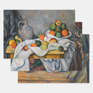 Paul Cezanne - Stilstaande stukken van Lifes Inpakpapier Vel