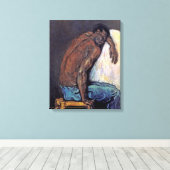 Paul Cezanne - The Negro Scipio Fine Art Painting Canvas Afdruk (Insitu (Houten vloer))
