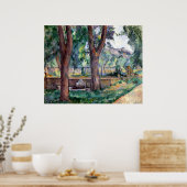 Paul Cezanne The Pool op de Jas de Bouffan Poster (Keuken)