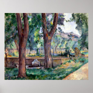 Paul Cezanne The Pool op de Jas de Bouffan Poster