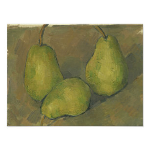 Paul Cezanne - Three Pears Foto Afdruk