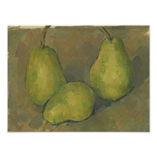 Paul Cezanne - Three Pears Foto Afdruk (Voorkant)