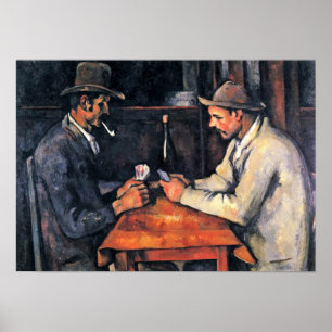 Paul Cezanne - Twee kaartspelers Poster