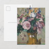 Paul Cezanne Vase of Flowers Briefkaart (Voorkant / Achterkant)