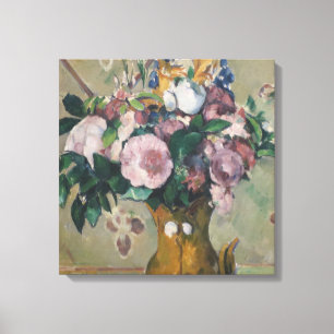  Paul Cezanne Vase of Flowers Canvas Afdruk