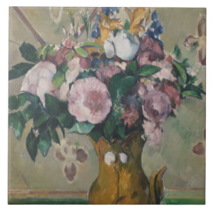  Paul Cezanne Vase of Flowers Tegeltje