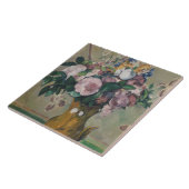 Paul Cezanne Vase of Flowers Tegeltje (Zijkant)