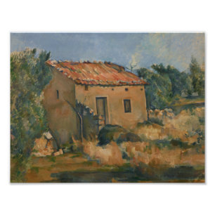Paul Cezanne - Verlaten Huis Foto Afdruk