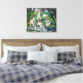 Paul Cezanne - Vier Baders Canvas Afdruk (Insitu (Slaapkamer))
