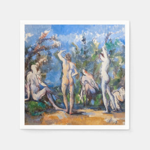 Paul Cezanne - Vijf badenden Servet