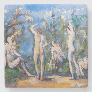 Paul Cezanne - Vijf badenden Stenen Onderzetter