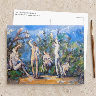 Paul Cezanne - Vijf baders Briefkaart