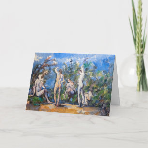 Paul Cezanne - Vijf baders Kaart
