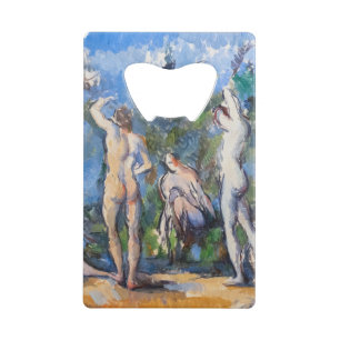 Paul Cezanne - Vijf baders Kredietkaart Flessenopener