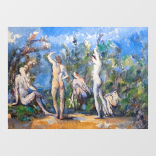 Paul Cezanne - Vijf baders Raamsticker