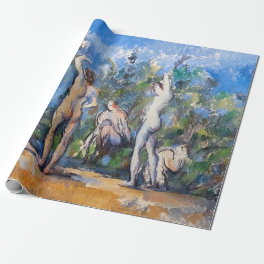Paul Cezanne - Vijf Bathers Cadeaupapier (Uitgerold)