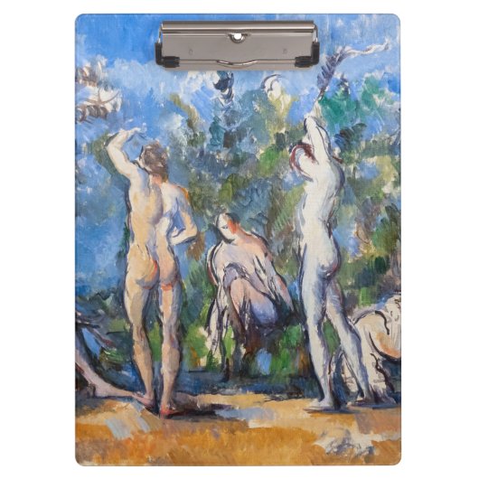 Paul Cezanne - Vijf Bathers Klembord (Voorkant)
