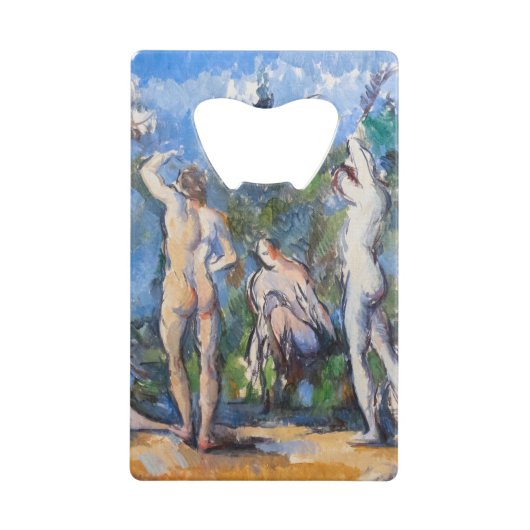 Paul Cezanne - Vijf Bathers Kredietkaart Flessenopener (Voorkant)