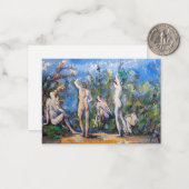 Paul Cezanne - Vijf Bathers Notitiekaartje (Voorkant / Achterkant in situ)