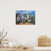 Paul Cezanne - Vijf Bathers Poster (Keuken)