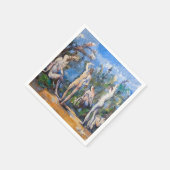 Paul Cezanne - Vijf Bathers Servet (Hoek)