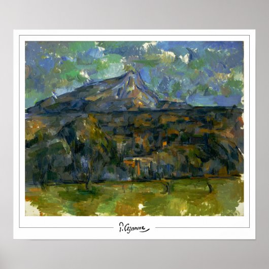 Paul Cézanne Zedign Art Poster #14 (Devant)