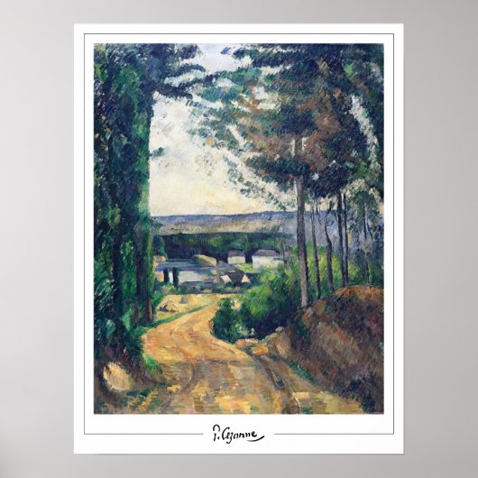 Paul Cézanne Zedign Art Poster #25 (Devant)