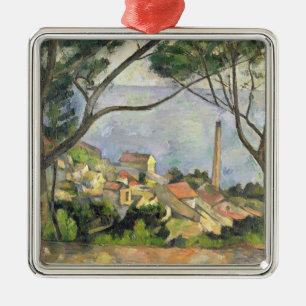 Paul Cezanne Zee 1878 te Estaque Metalen Ornament