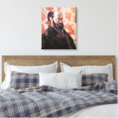 Paul Cezanne - Zelfportret met roze achtergrond Canvas Afdruk (Insitu (Slaapkamer))