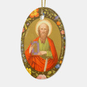 Paul de Apostle (PM 06) met twee zijden Keramisch Ornament (Links)