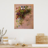 Paul-De-Longpre-Vogels & Bijen Poster (Keuken)